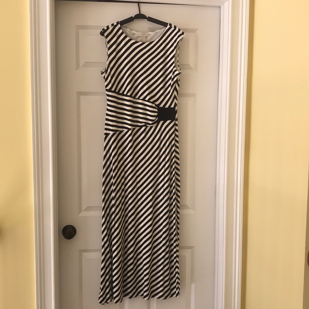 Ann Taylor Loft striped maxi dress